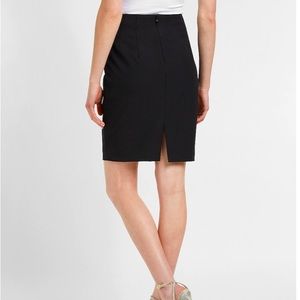 Express Editor Black Pencil Skirt